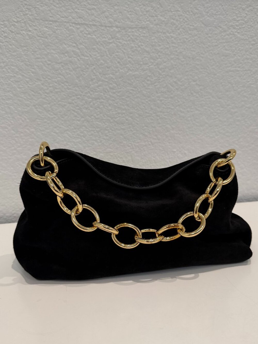 J.crew Berkeley Small Shoulder Bag Black Suede - Picture 3 of 10